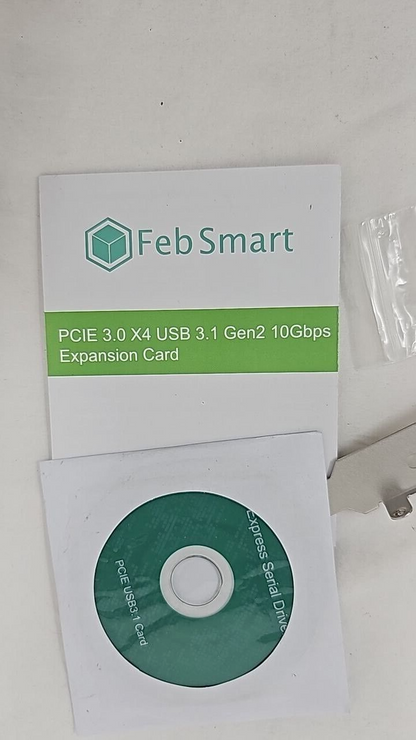 FebSmart X4 PCIE Gen 2 10Gbps Expansion Card USB C PC Windows Mac Linux FS-C2-Pr