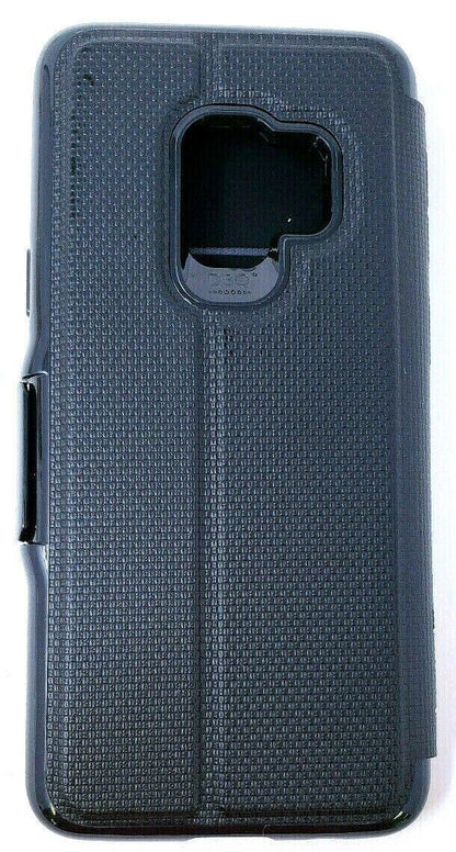 Book Case for Samsung Galaxy S9 Gear4 Oxford Shockproof Folio Cover Black