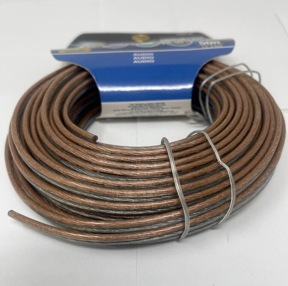 Monster Economy Speaker Wire Roll Cable 2 Conductor Just Hook it Up 50ft LONG