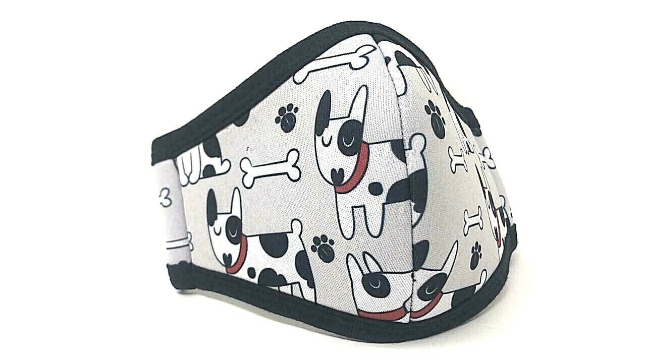 Adjustable Face Mask Dog Bone Cute Vet M Adult Youth Washables for Winter