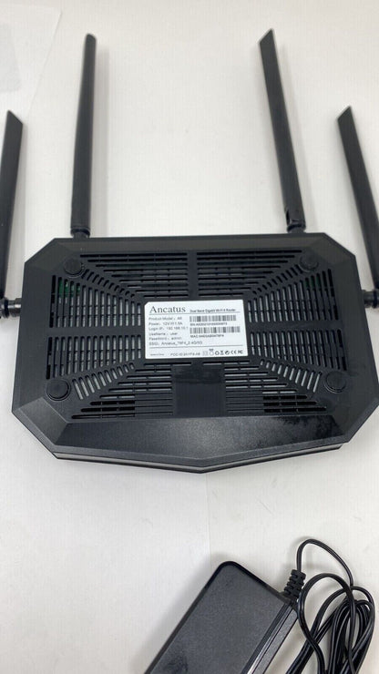 WiFi 6 Router AX1800 Dual Band 1.8 Gigabit For Computer Ancatus A6  - Black