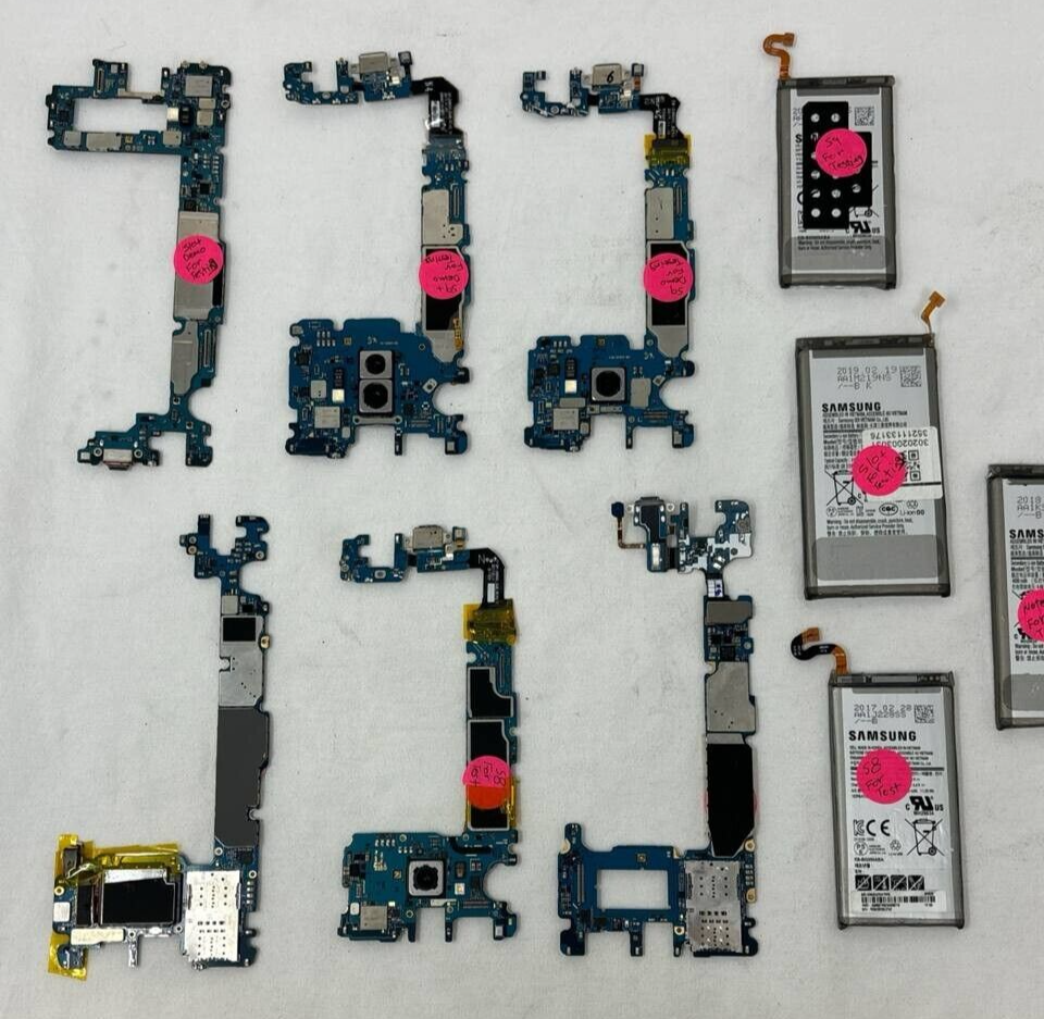 Lot of 6 Mainboard Replacement Samsung Note 8 9 Galaxy S8 S9 S10+ Untested READ