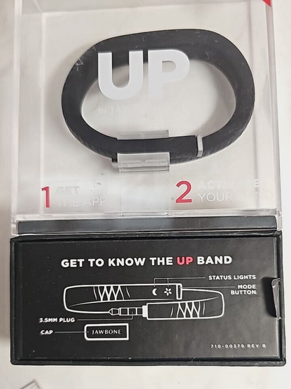 Jawbone Up Activity Tracking Wristband Medium Speed Calories Sleep Black READ