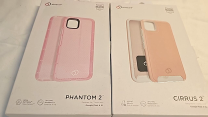 Lot of 2 Nimbus9 Impact Case Google Pixel 4 XL Cover Clear Rose Flamingo Pink