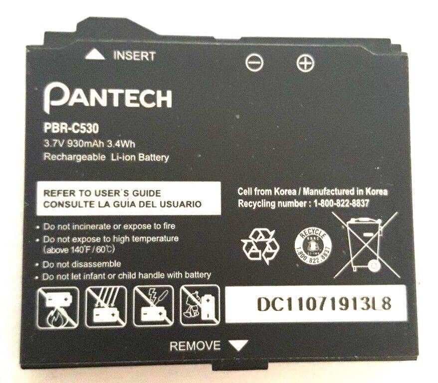 Battery PBR-C530 930mAh For Pantech Slate C530 Reveal C790 Link P7040 OEM Phone