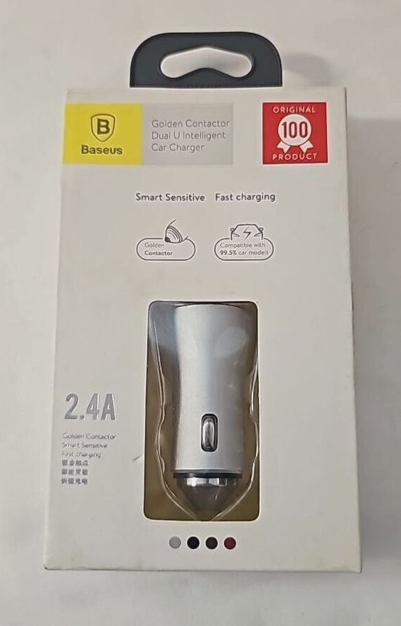 Baseus Intelligent Dual USB Universal Car Charger iPhone Android Fast Charging