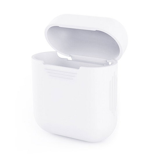 Silicone Cover for Apple AirPod 1st 2nd Charging Case Protective Skin White