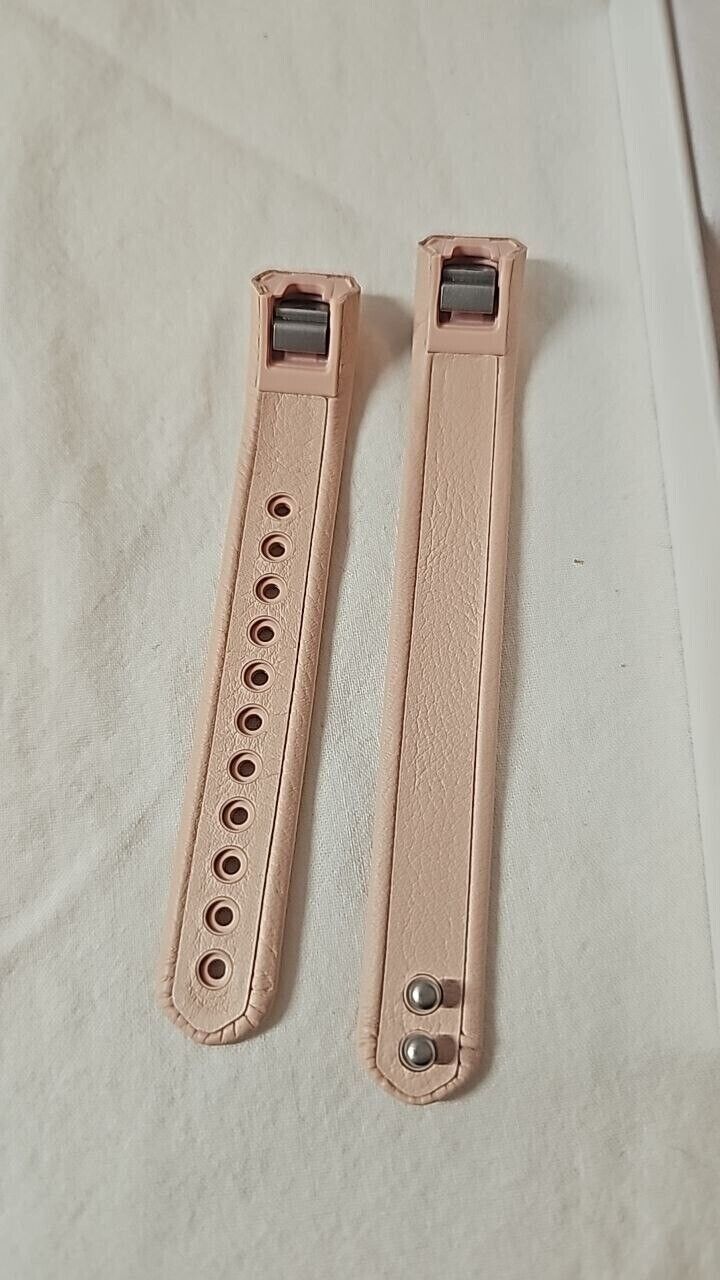 Fitbit Alta Leather Sport Wrist Band Watch Fitness Replacement Blush Pink Large