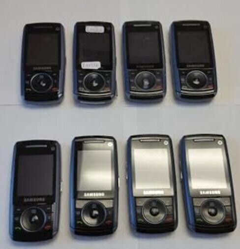 8 Lot Samsung SGH-A736 Cellular Phone GSM 50MB Cellphone Black Locked Wholesale