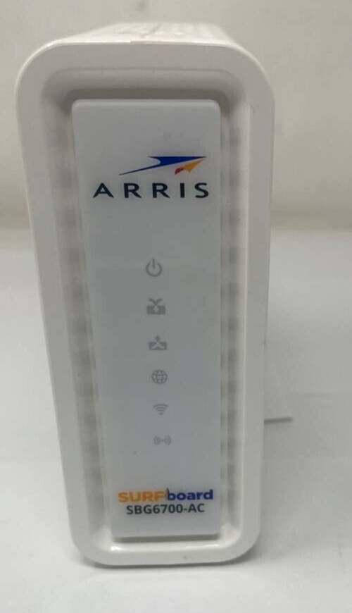 Arris SURFboard SBG6700AC Cable Modem WiFi AC1600 Router DOCSIS 3.0 White OEM