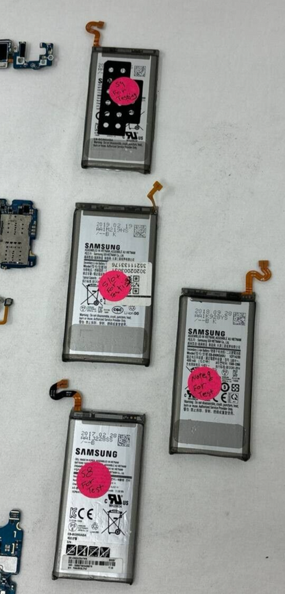 Lot of 6 Mainboard Replacement Samsung Note 8 9 Galaxy S8 S9 S10+ Untested READ