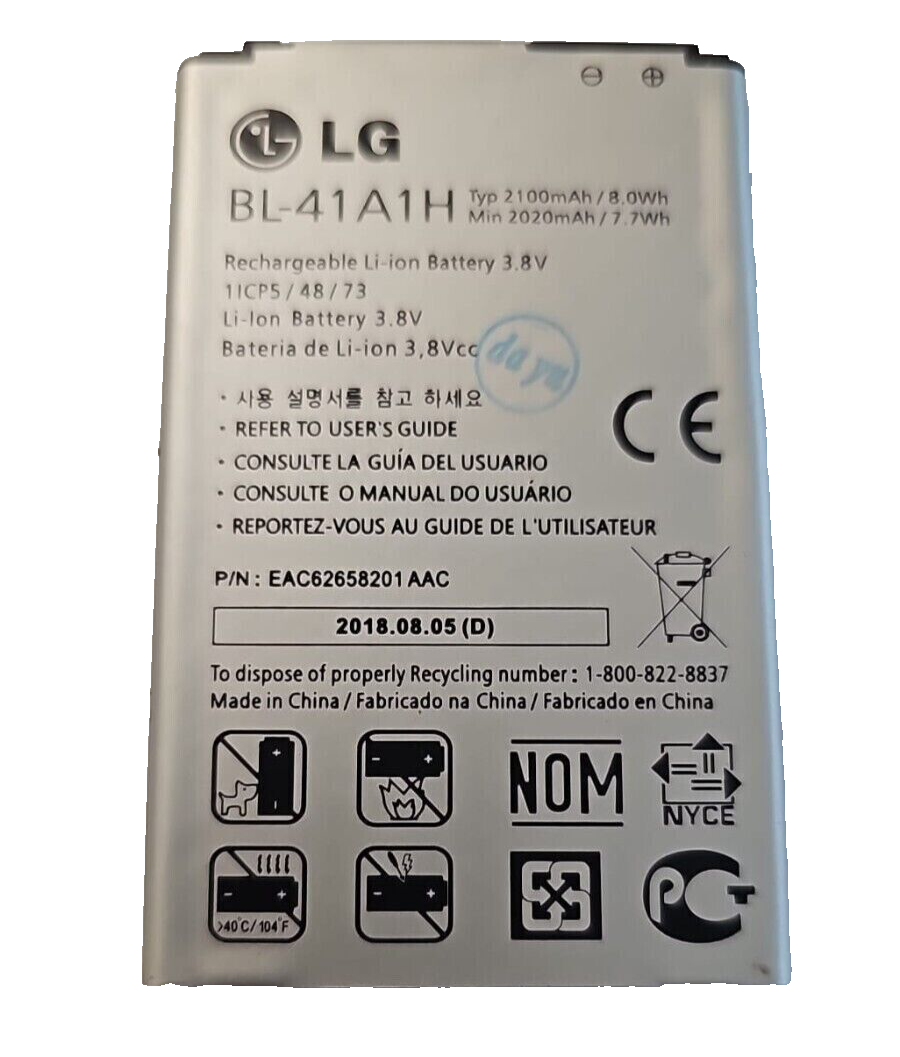 Battery BL-41A1H For LG Optimus F60 2015 D390N LS660 K200F MS395 Transpyre LS660