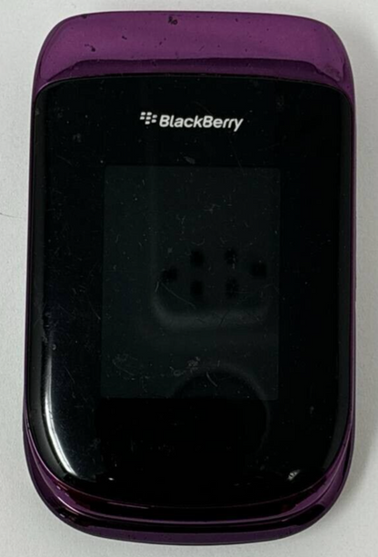 Blackberry Style 9670 Sprint Smartphone Rare Flip Phone QWERTY 5MP Purple READ