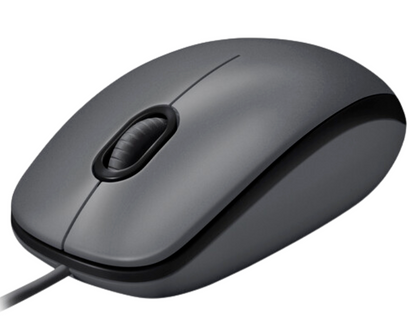 Logitech M100 Wired Optical Tracking Mouse Scrolling USB Corded Ambidextrous