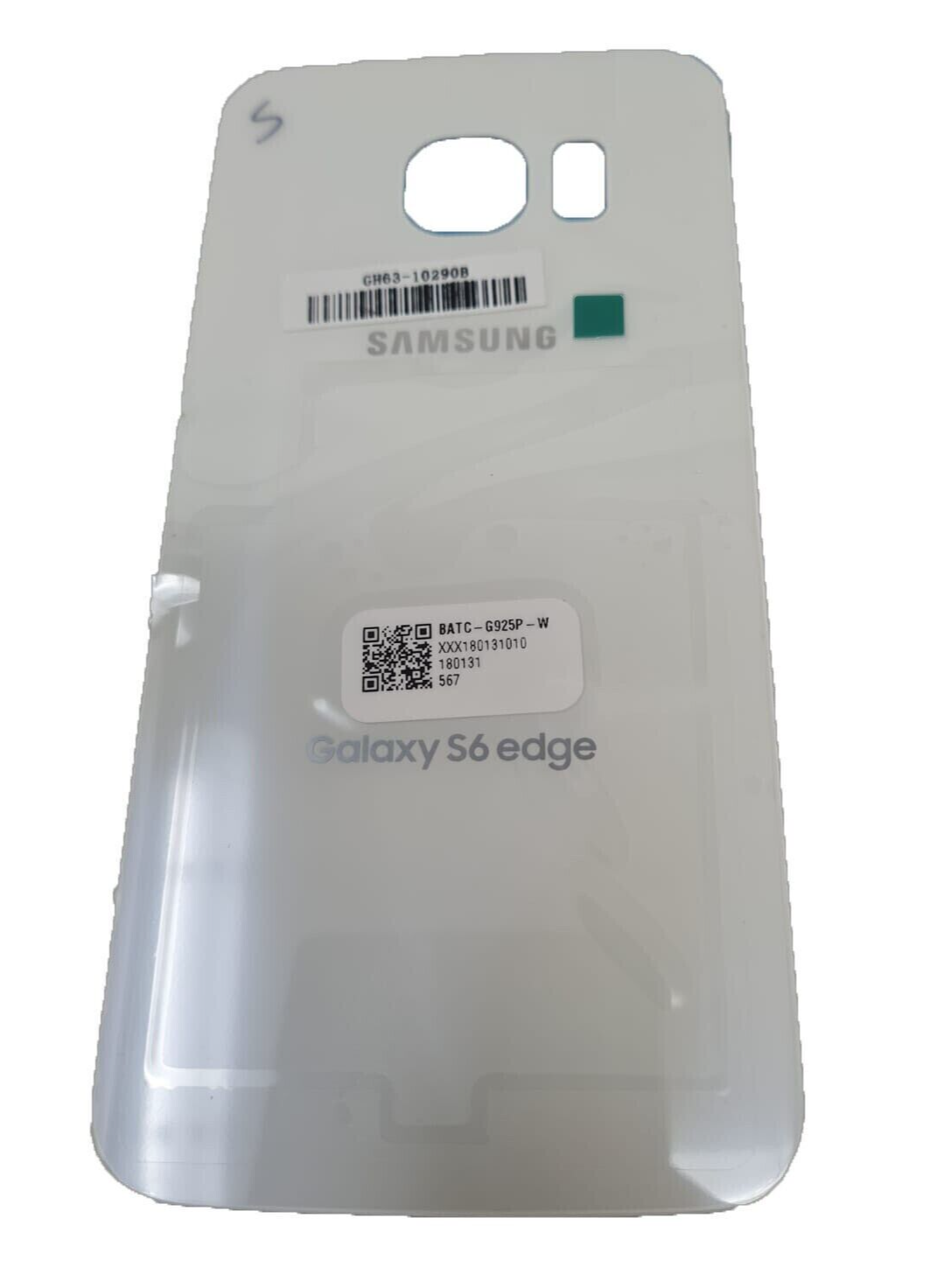 Samsung Galaxy S6 Edge G925P Back Cover Door Glass Replace Housing White Genuine