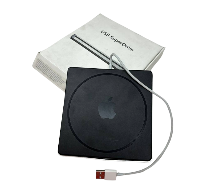 Apple USB Superdrive Player External Drive CD DVD Reader Silver for Mac Read