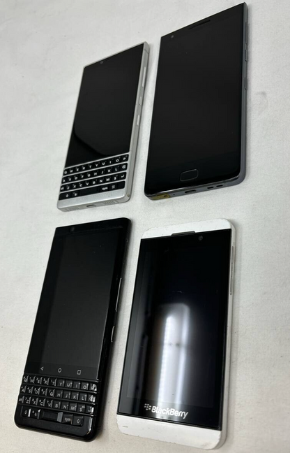 4 Lot BlackBerry Motion Keyone Z10 Key2  As IS Untested Wholesale Mobile READ