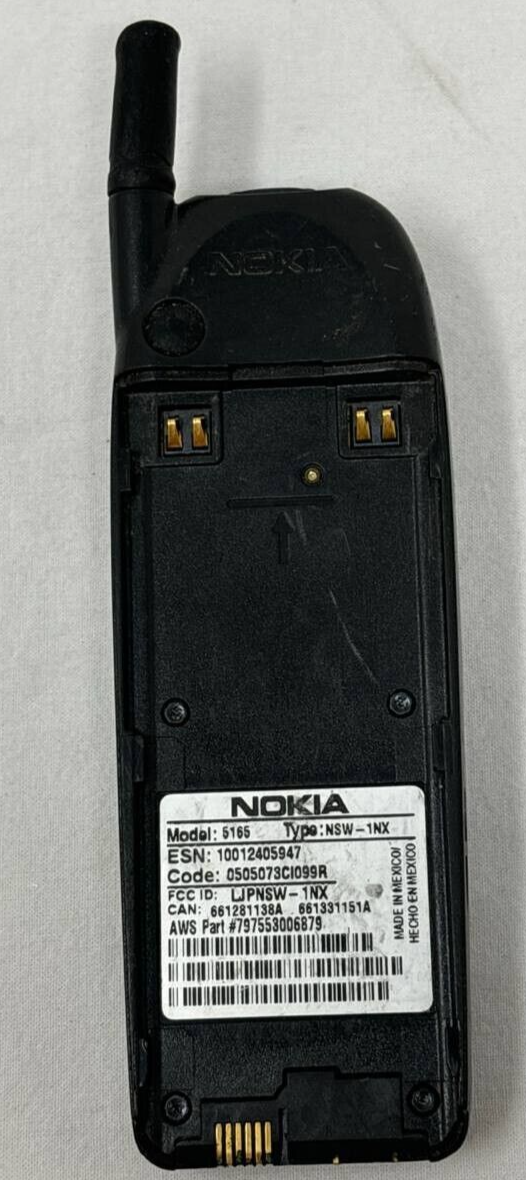 Nokia 5165 AT&T Digital Vintage Rare Cell Phone Wireless For Collectors 2G READ