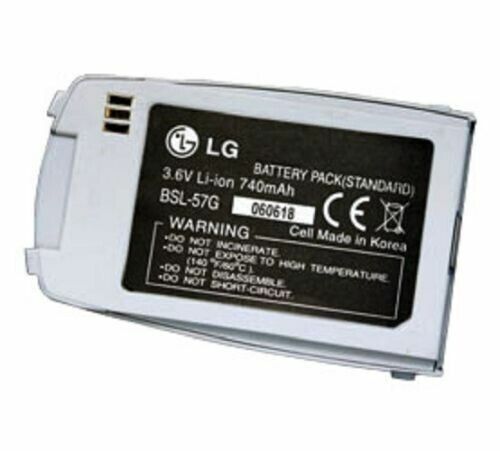 Battery BSL-57G For LG 1200 L1200 740mAh 3.7V Genuine Silver External Cell phone