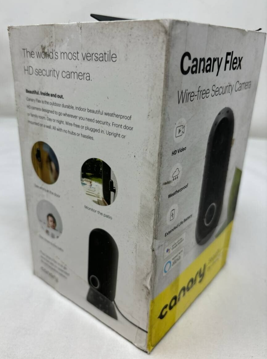 Canary Flex HD WiFi Security Camera - Indoor/Outdoor, Weatherproof 10x Zoom 1080