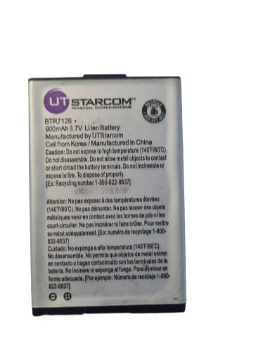 Battery BTR-7126 For UTStarcom CDM-7126 Replacement Part Original 3.7V 900mAh