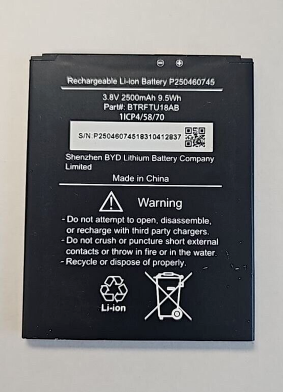 OEM Phone Battery for Cricket Wave FTU18A00 2500mAh 3.8V P250460745 BTRFTU18AB