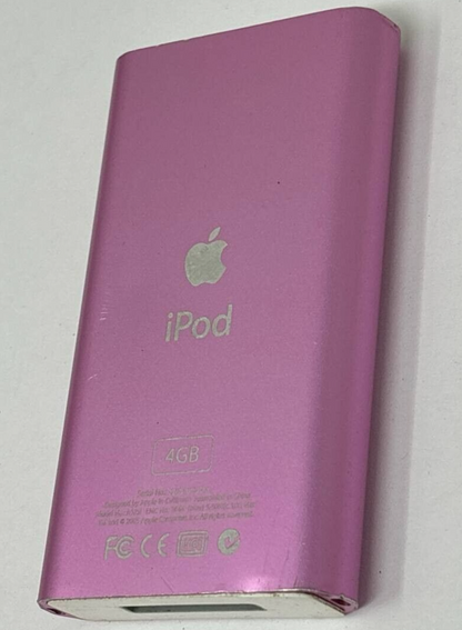 Apple iPod Mini 2nd Gen A1051 4GB Pink 1.6" MP3 Player Portable Music Power On