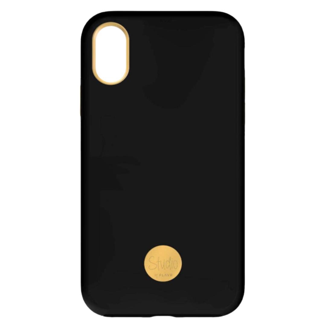 Flavr Hard Case Pure Black Studio Rigid Back Cover for Apple iPhone XS Max 6.5"