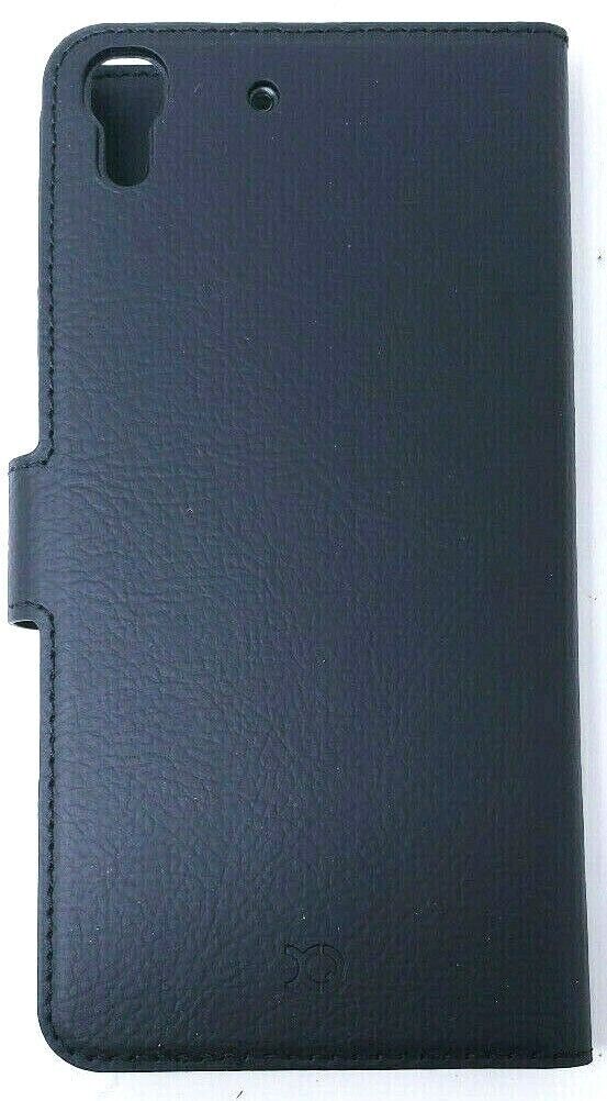 Black Xqisit Slim Wallet Case for Huawei Y6 Card Pocket Book Cover Original