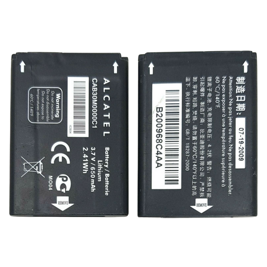 Battery CAB30M0000C1 650mAh For Alcatel OT-255 OT-600A OT-383A OT-206 OEM Phone