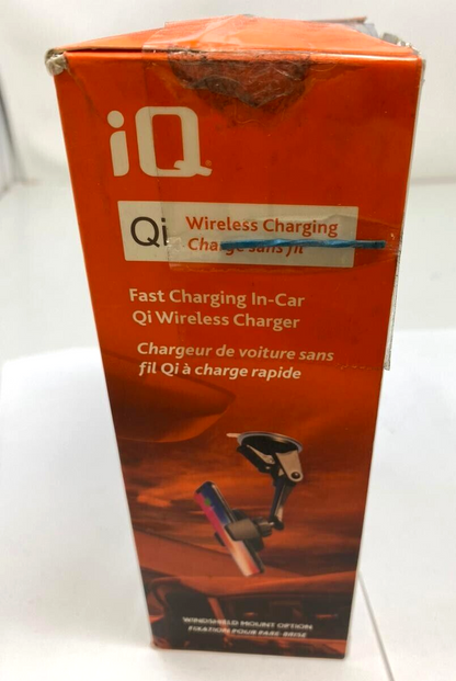 iQ Wireless Windshield Mount Qi in Car Fast Charger for Apple Android Up to 6.5"