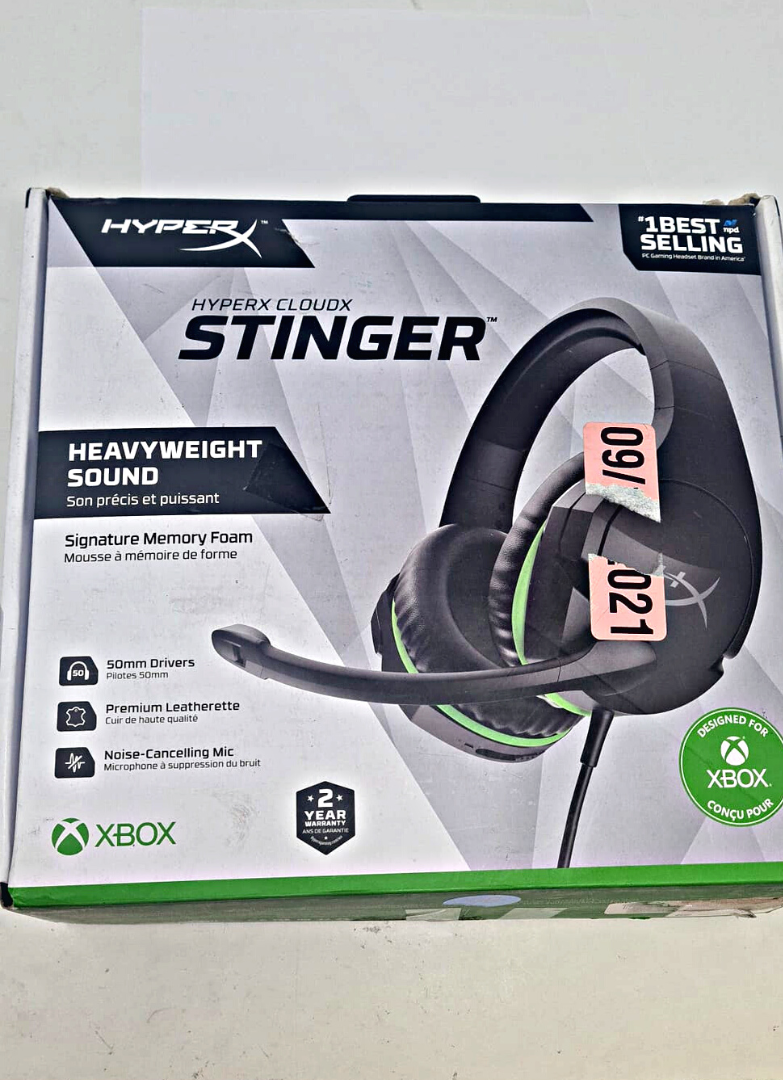 HyperX Cloudx Stinger Core Headband Wired Over Ear Gaming Headset Black Xbox One