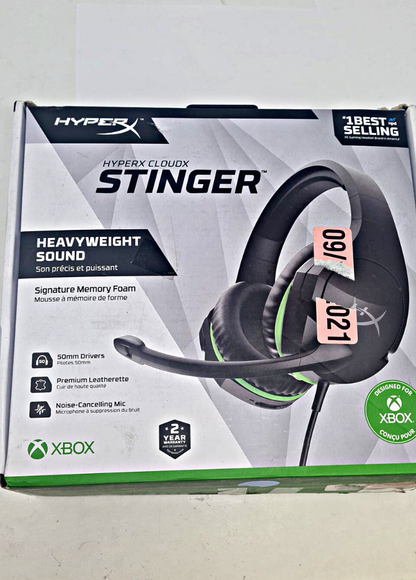 HyperX Cloudx Stinger Core Headband Wired Over Ear Gaming Headset Black Xbox One