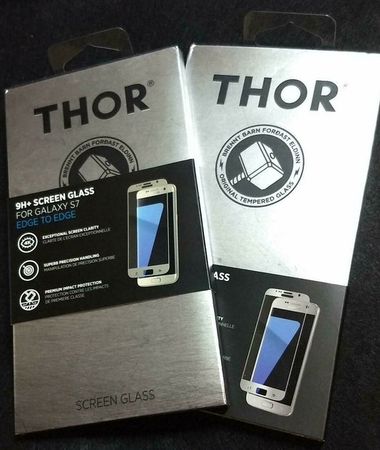 THOR Original Tempered Glass for Samsung Galaxy S7 Protector EDGE TO EDGE Pearl