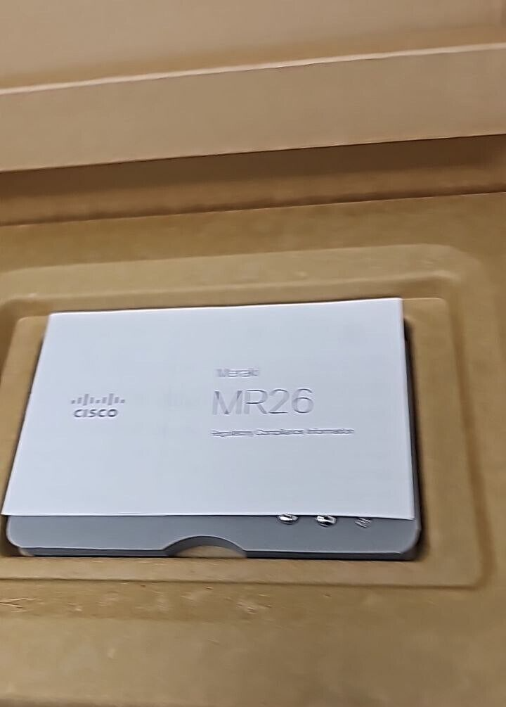 Cisco Meraki MR26 Indoor Wireless DualBand Access Point Cloud Managed