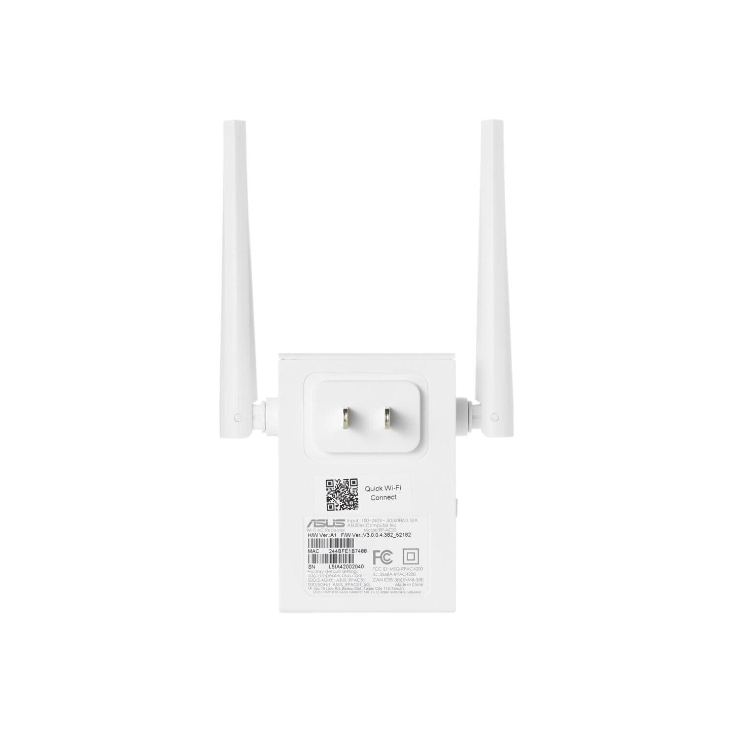 Asus RP-AC51 Dual Band Wireless WiFi Repeater Signal Booster Range Extender OEM