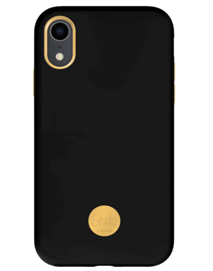 Hard Case Pure Black FLAVR Studio Rigid Smartphone Cover For Apple iPhone XS Max