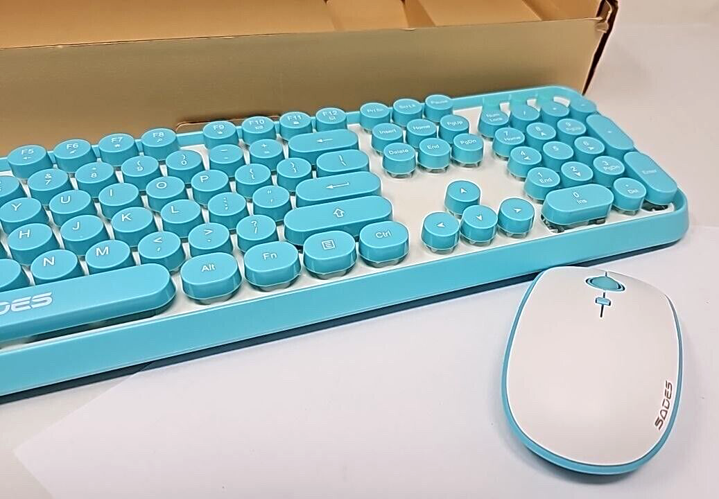 Sades V2020 Wireless Ergonomic Mechanical Keyboard and Optical Mouse R Cellular Wholesales Inc