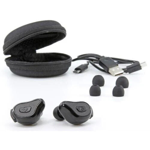 IQ Podz 05 True Wireless Earbuds Bluetooth Headphones with Built in Mic Black
