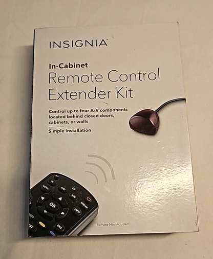 Insignia In-Cabinet Remote Control Range Extender Kit Accesory for 4 AV Devices
