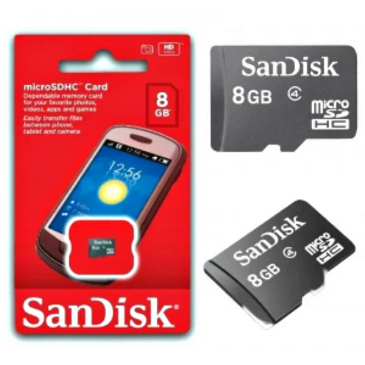 SanDisk 8GB Micro SDHC Flash Memory Card Class 4 HD Video for Phone Genuine