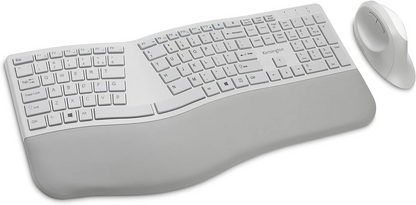 Kensington Pro Fit Ergonomic Wireless Keyboard and Mouse Bluetooth White