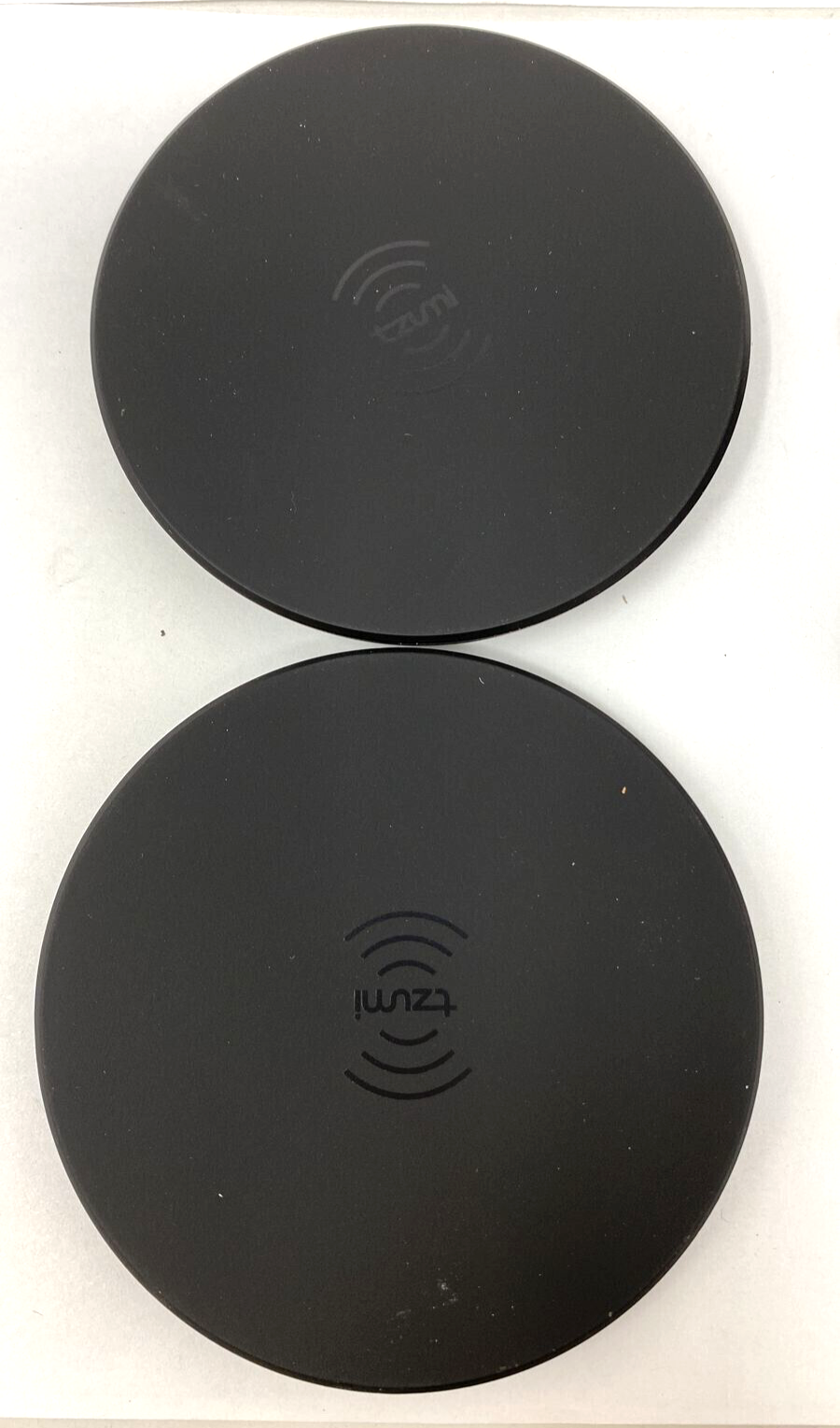 2 Pack Wireless Charging Pad 5W Power Charger Hyper Charge Qi Round Black Kit