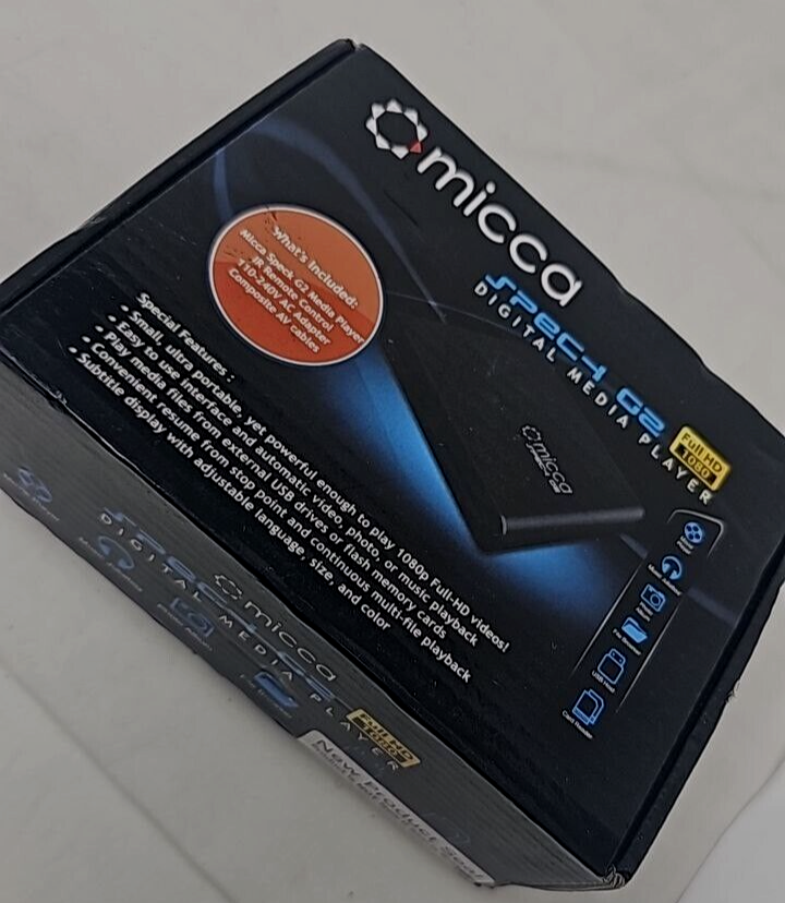 Micca Speck G2 Ultra Portable Digital Media Player Streamer 1080p Full