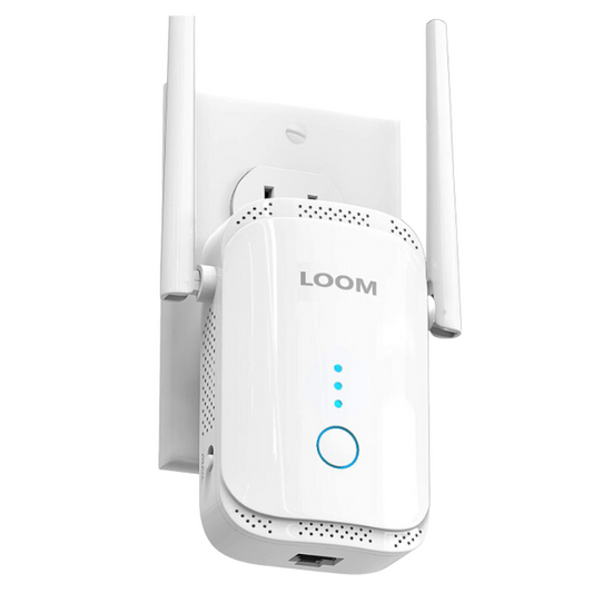 loom N300 WiFi Range Extender Signal Booster Wireless Internet Repeater 300 Mbps