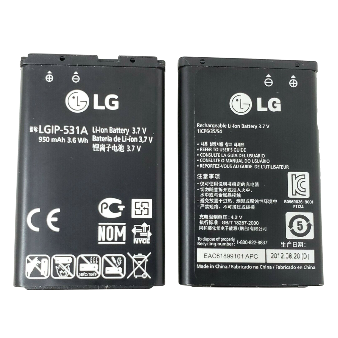 Battery LGIP-531A For LG 440G 236C 320G UN200 KG280 440GB KG310 GM205 GB125 OEM
