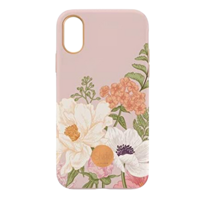 Hard Cover Case FLAVR Studio Pink Rose Bouquet iPlate For iPhone X XS Artistic